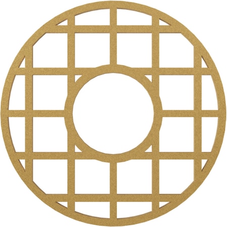 Ekena Millwork O'Neal Architectural Grade PVC Pierced Ceiling Medallion, Gold, 26"OD x 9 1/2"ID x 3/4"P CMPP26ONSGO